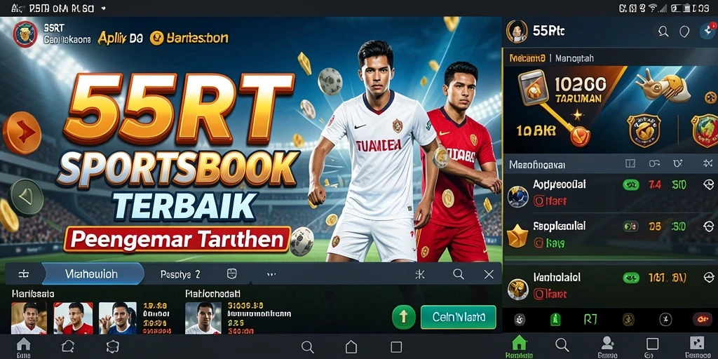 Tampilan tampilan taruhan olahraga di 55RT.