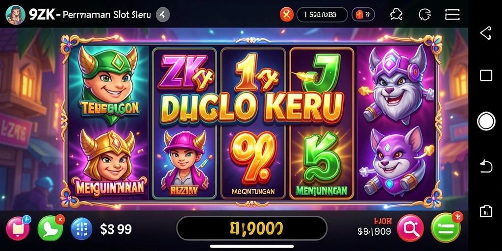 Tampilan gameplay seru dan menarik di 9ZK.