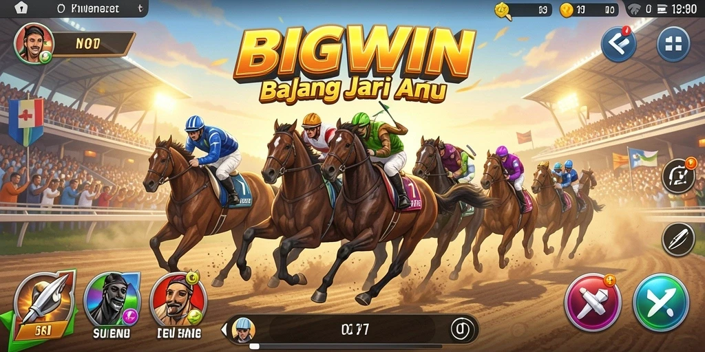 Tampilkan gameplay balapan yang intens dan mendebarkan di BIGWIN.