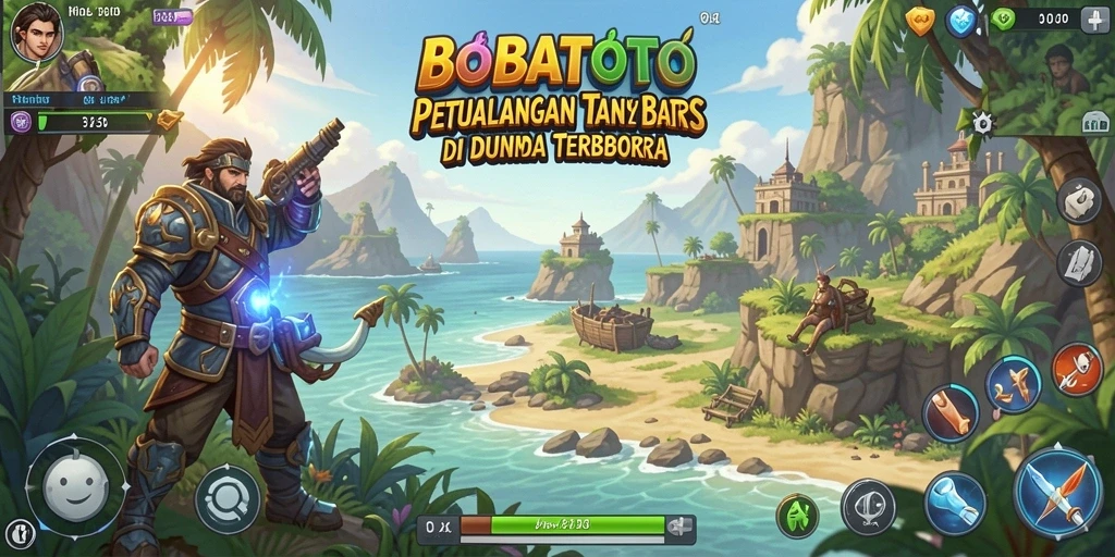 Tampilan gameplay BOBATOTO yang memukau dalam dunia terbuka.