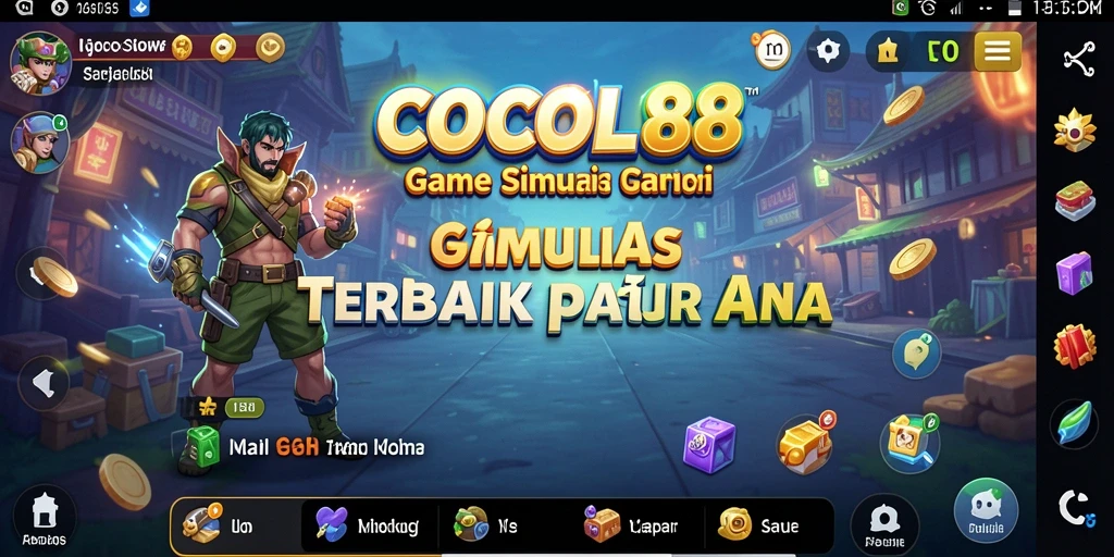 Tangkap layar utama COCOL88 menampilkan suasana gameplay yang dinamis.