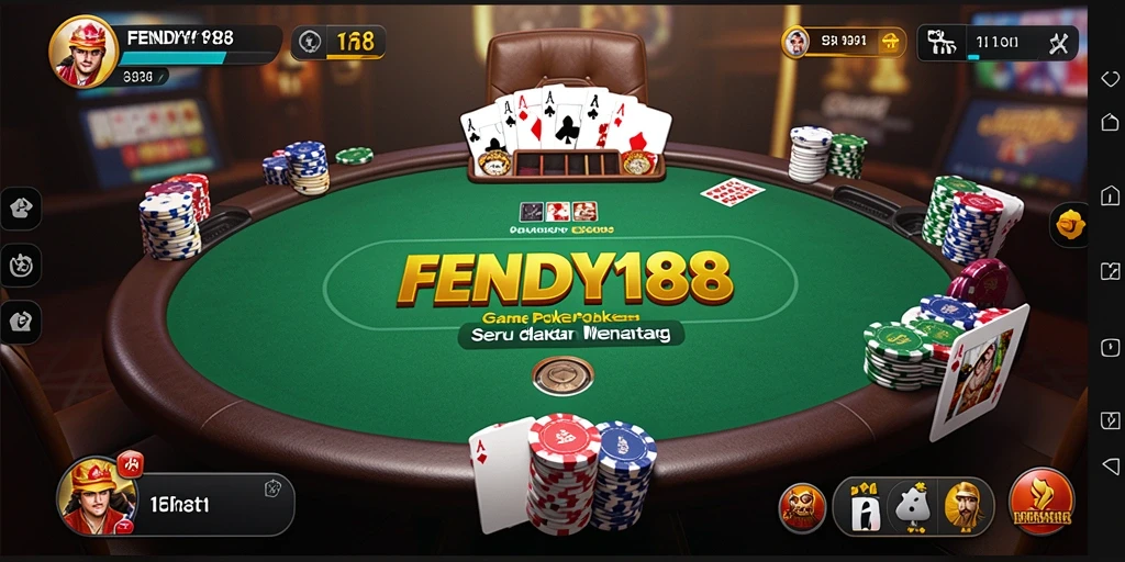 Screenshot gameplay FENDY188 yang menunjukkan aksi poker yang seru.