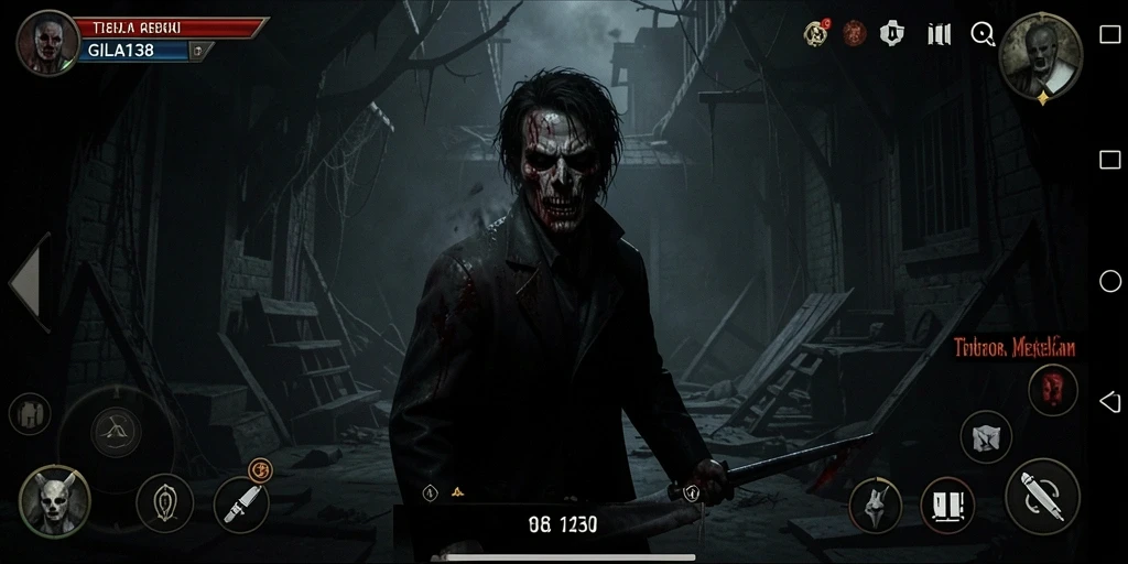Gameplay mencekam GILA138 dengan suasana menyeramkan.
