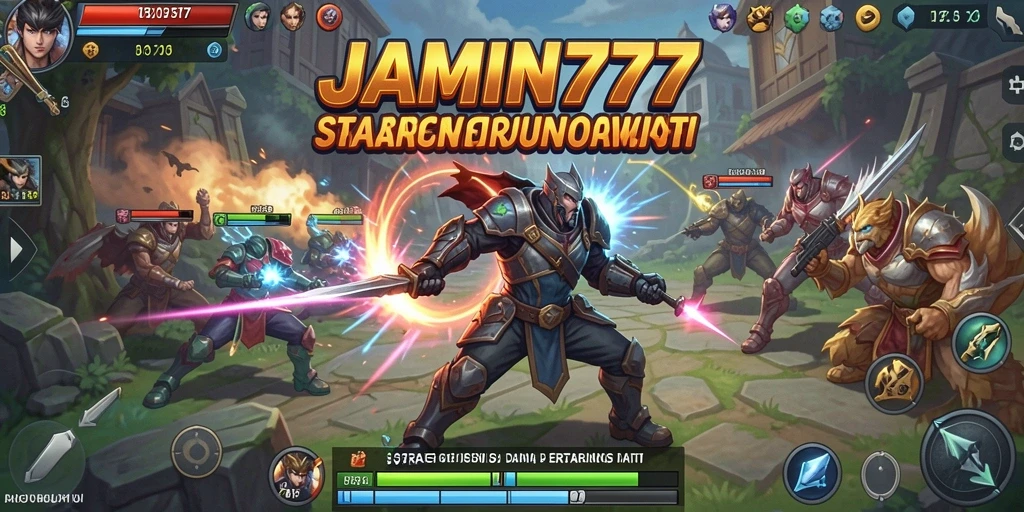 Tampilan menarik dari gameplay strategi JAMIN777.
