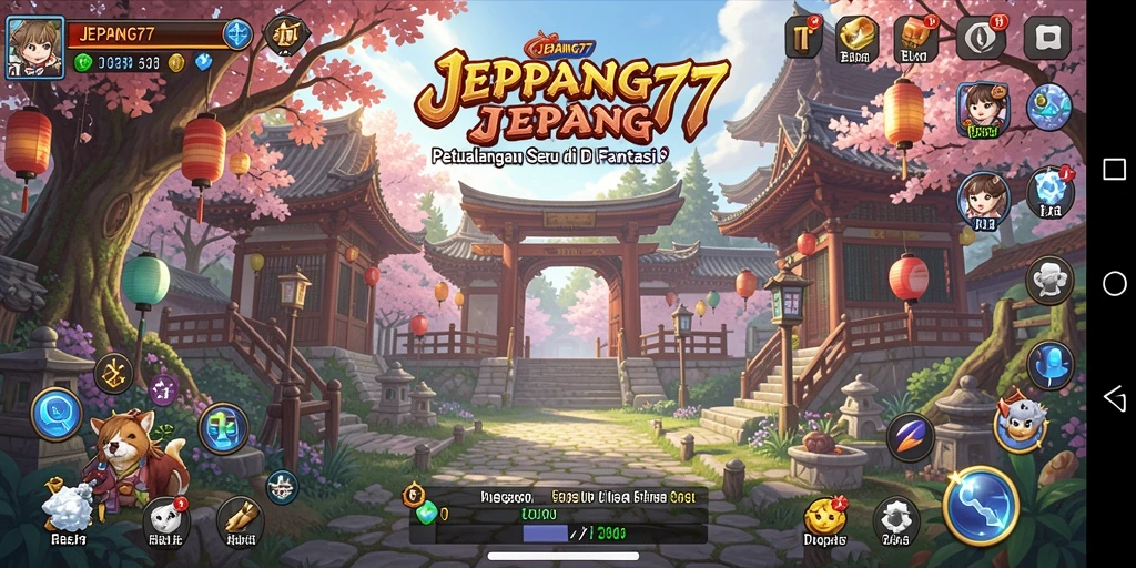 Screenshot gameplay <strong>JEPANG77</strong> memperlihatkan petualangan seru di dunia Jepang.
