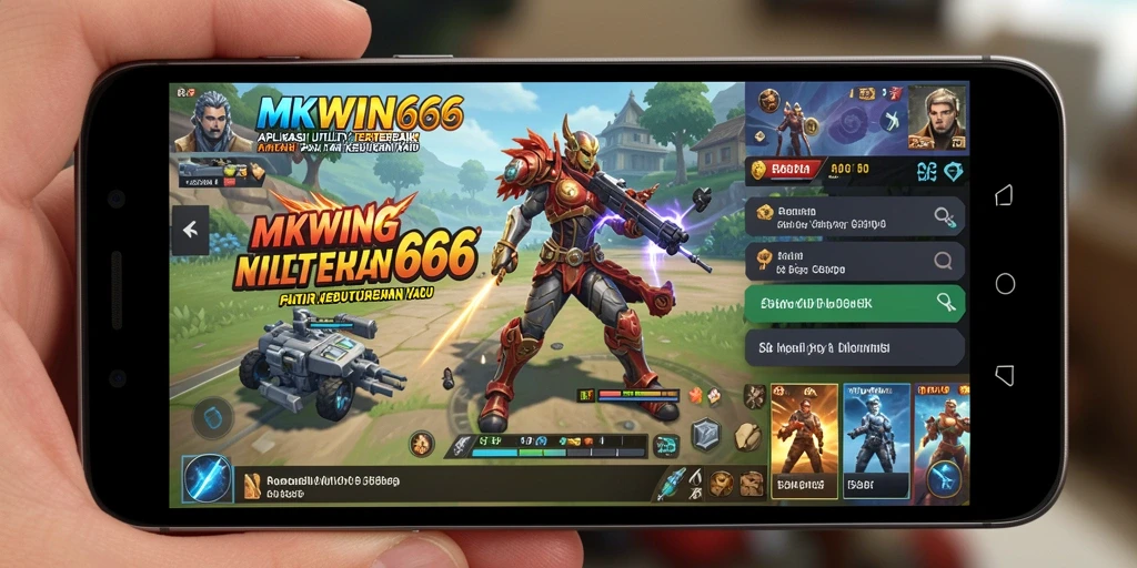 Tampilan antarmuka dan fitur utama MKWIN666 dalam sebuah screenshot.