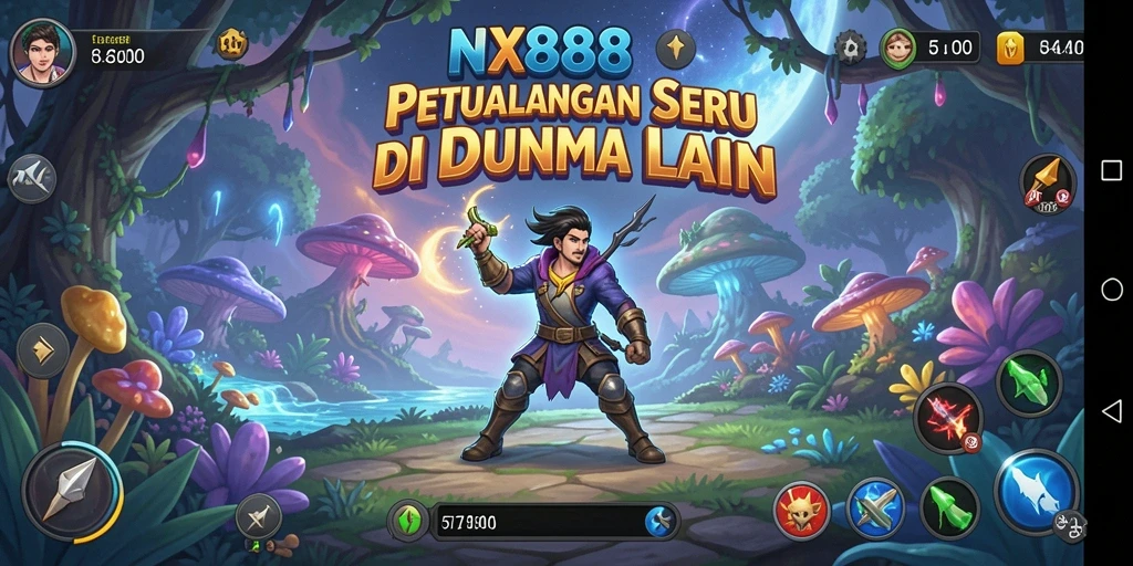 Tampilan gameplay NX888 dengan grafik memukau dan petualangan mendebarkan.