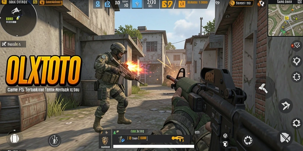 Screenshot gameplay OLXTOTO yang menampilkan aksi tembak-menembak seru.
