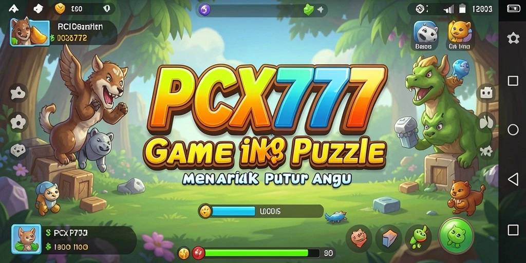 Tampilan seru gameplay Puzzle PCX777 yang penuh tantangan.