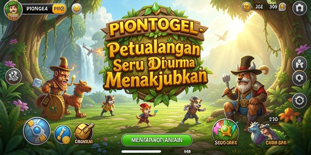 Screenshot menampilkan petualangan menegangkan dalam game PIONTOGEL.