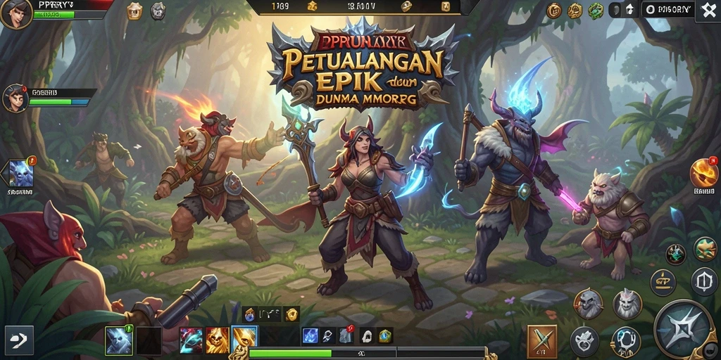 Gameplay PPRRYY yang menampilkan pertempuran seru di dunia MMORPG.