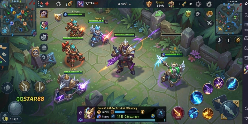Tangkapan layar dari gameplay QQSTAR88 dengan aksi pertarungan seru.