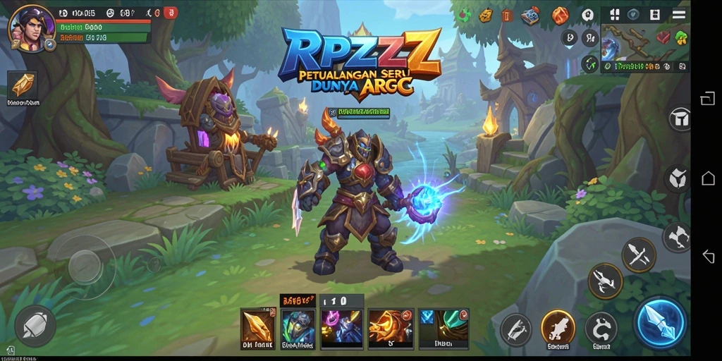 Tangkapan layar gameplay RPZZZ menunjukkan pertempuran seru dalam dunia ARPG.