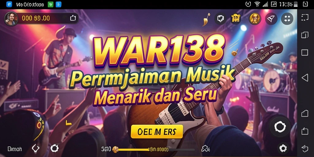 Tampilan gameplay menarik dari WAR138 yang menunjukkan interaksi musik.